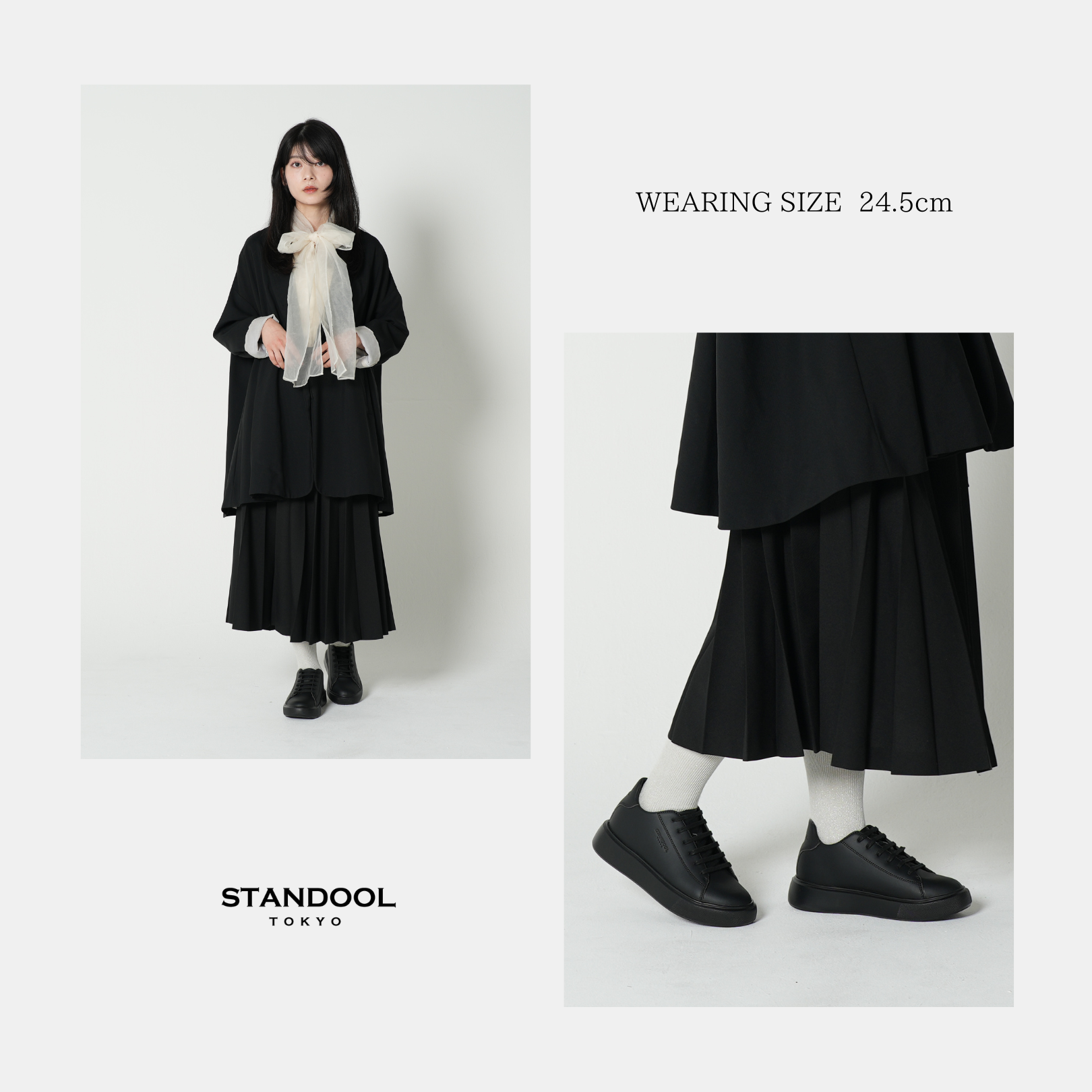 STANDOOL TOKYO|SAI BLACK|軽量スタイルアップスニーカー|次世代 STANDOOL TOKYO|SAI BLACK|軽量スタイルアップスニーカー|次世代