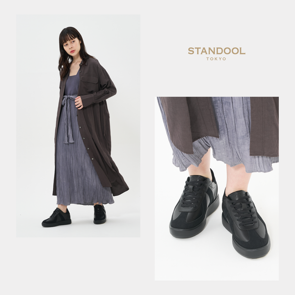STANDOOL TOKYO|LEBEN BLACK|軽量スタイルアップスニーカー|次世代 STANDOOL TOKYO|LEBEN BLACK|軽量スタイルアップスニーカー|次世代
