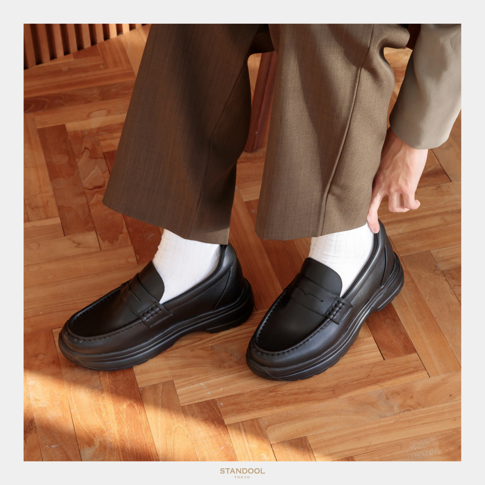 STANDOOL TOKYO|NOSTAR BLACK|ローファースニーカー|軽量スタイル STANDOOL TOKYO|NOSTAR BLACK|ローファースニーカー|軽量スタイル
