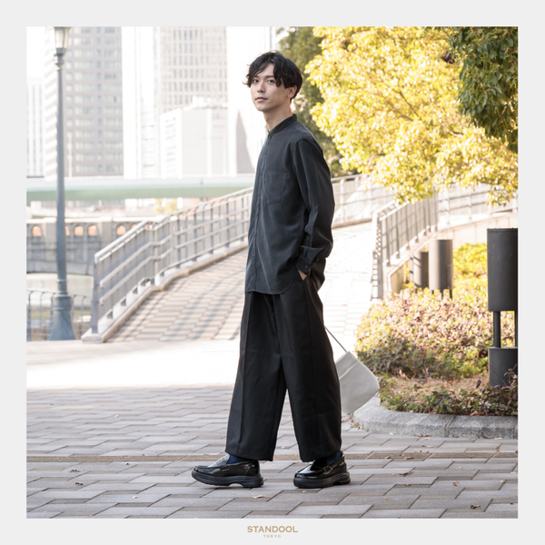 シークレットシューズローファータイプ男性の着用例