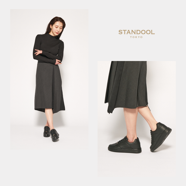 STANDOOL TOKYO|SACAE BLACK|軽量スタイルアップスニーカー|次世代 STANDOOL TOKYO|SACAE BLACK|軽量スタイルアップスニーカー|次世代