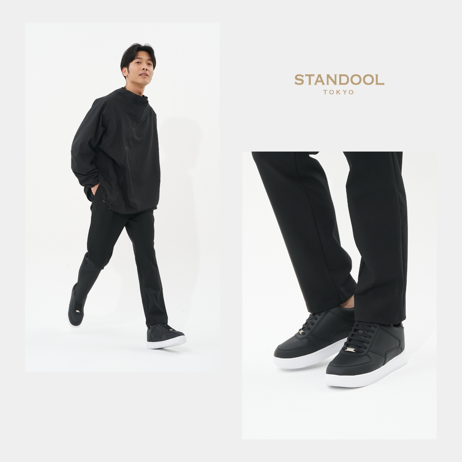 STANDOOL TOKYO|SACAE BLACK & WHITE-SOLE|軽量スタイルアップ STANDOOL TOKYO|SACAE BLACK & WHITE-SOLE|軽量スタイルアップ