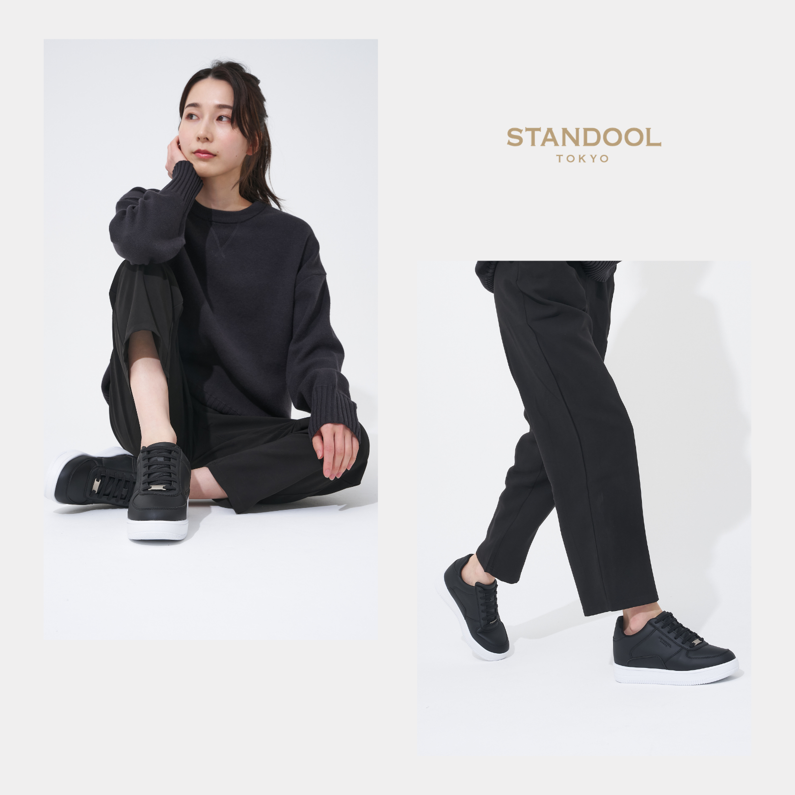 STANDOOL TOKYO|SACAE BLACK & WHITE-SOLE|軽量スタイルアップ STANDOOL TOKYO|SACAE BLACK & WHITE-SOLE|軽量スタイルアップ