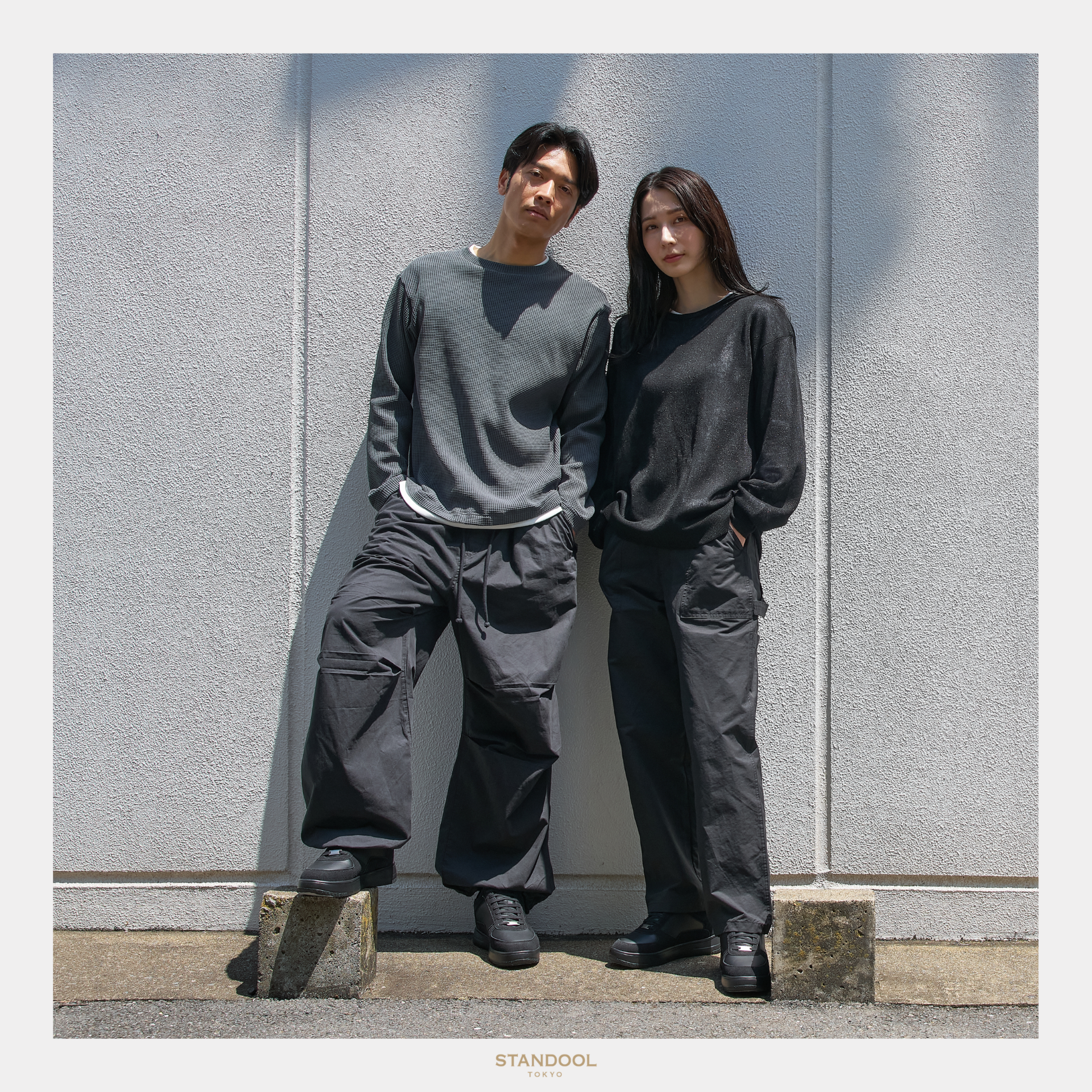 STANDOOL TOKYO｜SACAE DOUBLE BLACK｜軽量スタイルアップスニーカー
