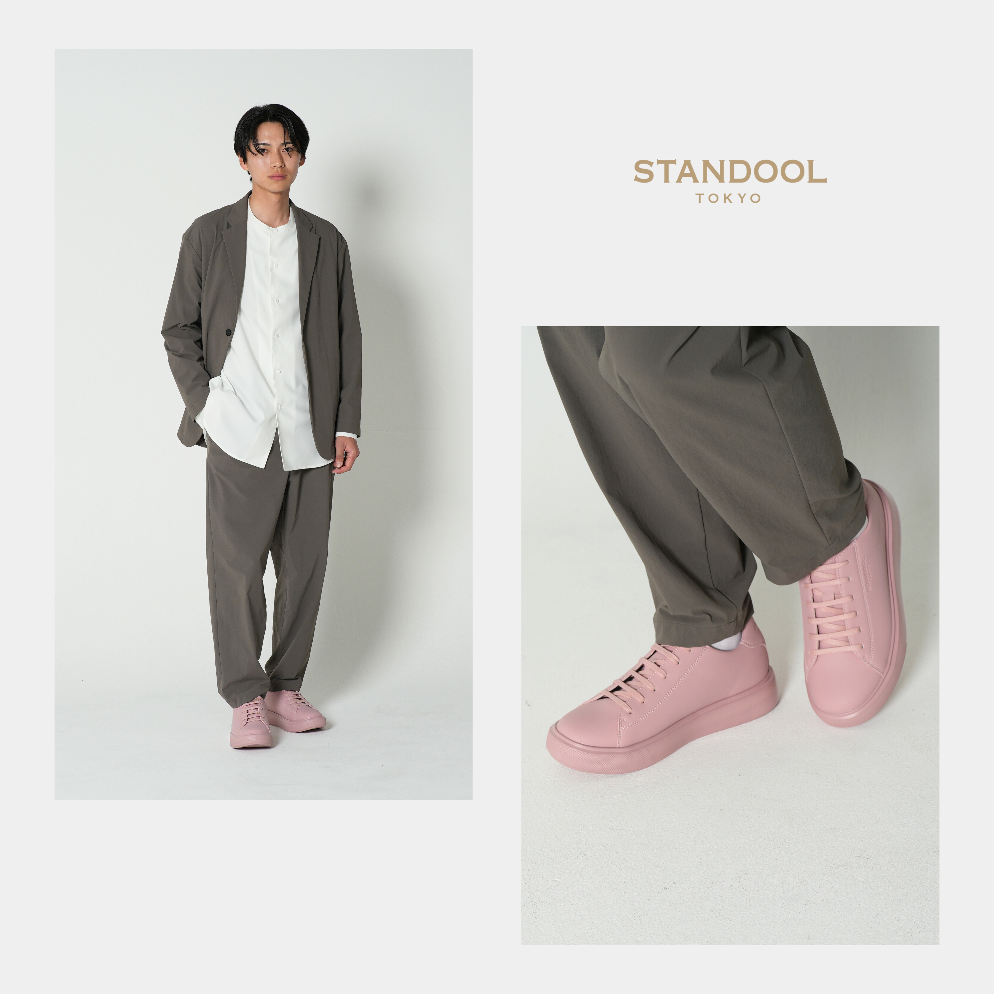 STANDOOL TOKYO｜SAI PINK（数量限定）｜軽量スタイルアップスニーカー